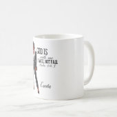 黒感動的人用クリスチャンのマグカップ コーヒーマグカップ (正面右)