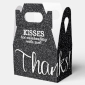 黒感謝していフェイクグリッター フェイバーボックス (オープン)