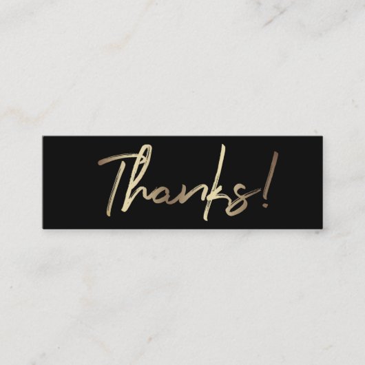 黒感謝してい地割引カード スキニー名刺 (正面)
