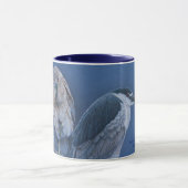 黒戴冠させた夜鷲のマグ マグカップ (中央)