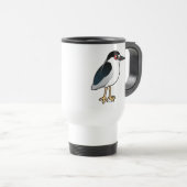 黒戴冠させた夜鷲 トラベルマグ (正面右)