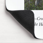 黒戴冠させた夜鷲 マウスパッド (コーナー)