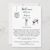 黒手描きイラスト結婚の旅程 (正面)