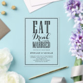 黒手文字の書結婚道 アクリル招待状 (インサイチュ (ウェディング))