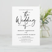 黒手文字の書結婚道 招待状 (スタンド正面)