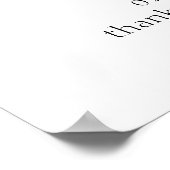 黒手書きスクリプト60th誕生日へようこそ ポスター (角)