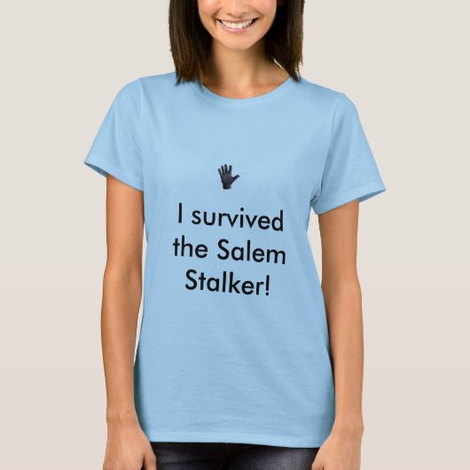 黒手袋やし、私は生き延びましたSを… -カスタマイズ Tシャツ (正面)