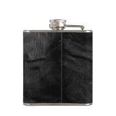 黒擦り切れた革 フラスク (裏面)