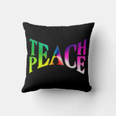 黒教えのPEACE Rainbow Graphic クッション (裏面)