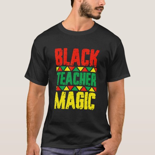 黒教師の魔法 Tシャツ (正面)