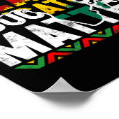 黒教育者問題デザイン黒歴史月 ポスター (角)