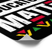 黒教育者問題先生黒歴史モン ポスター (角)