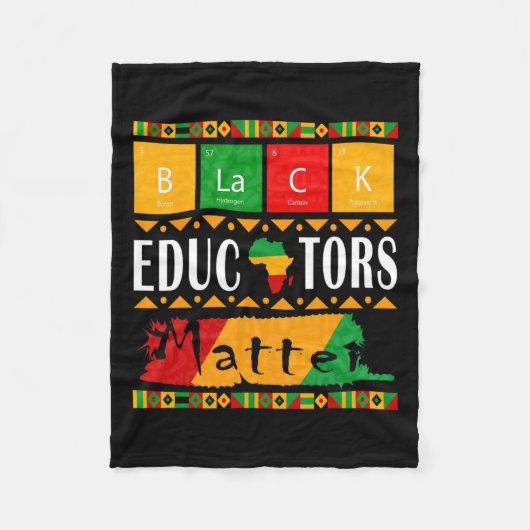 黒教育者問題黒歴史月間プライド フリースブランケット (正面)