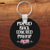 黒教育Pmhnp精神医学ナース演習 キーホルダー (正面)