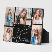 黒数々の卒業記念に撮影 フォトプラーク (側面)