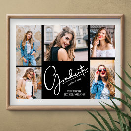 黒数々の卒業記念に撮影 ポスター