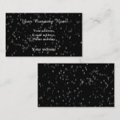 黒数々の色のパステルスター 名刺 (正面/裏面)