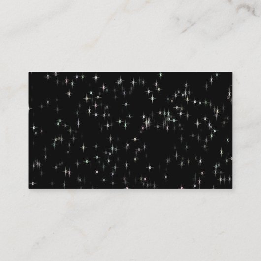 黒数々の色のパステルスター 名刺 (裏面)