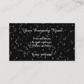 黒数々の色のパステルスター 名刺 (正面)