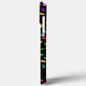 黒数々の色の紙吹雪 Case-Mate iPhoneケース (裏面 / 左)