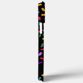 黒数々の色の紙吹雪 Case-Mate iPhoneケース (裏面 / 右)