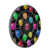 黒数々の色パーティーバルーン ダーツボード (正面左)