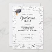 黒数学卒業キャップ 招待状 (正面)