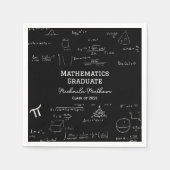 黒数理大学院卒業生 スタンダードカクテルナプキン (正面)