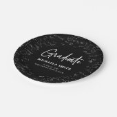 黒数理高校卒業パーティー ペーパープレート (アングル)