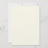 黒文字のナースピン留め式の招待状 招待状 (裏面)