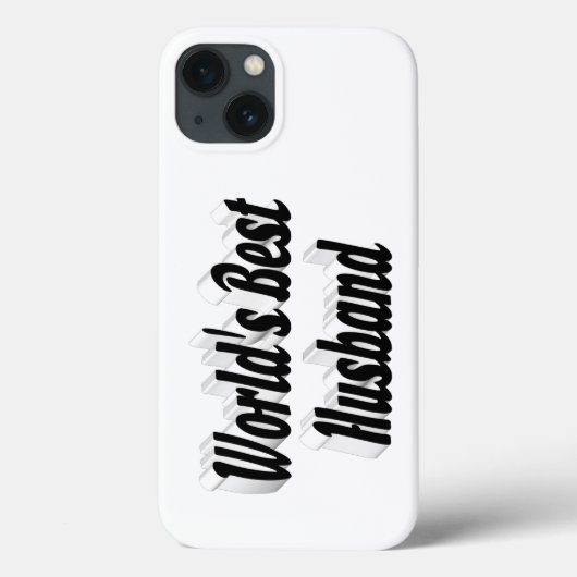 黒文字の夫のiPhoneケース Case-Mate iPhoneケース (裏面)