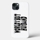 黒文字の夫 Case-Mate iPhoneケース (裏面)