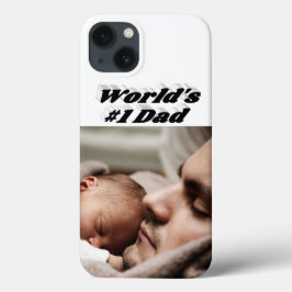 黒文字のDad Photo iPhoneケース iPhone 13ケース
