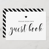 黒文字はっきりした本に署名して下さい (正面/裏面)