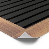 黒文字板サインカスタムメッセージポスター ポスター (角)