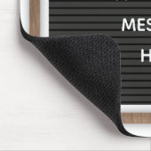 黒文字盤マーキー記号メッセーカスタムジ マウスパッド (コーナー)