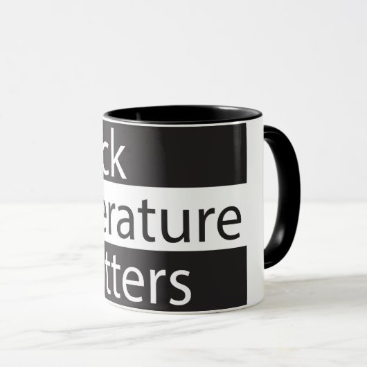 黒文学マグ マグカップ (正面右)