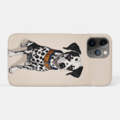黒斑と襟のあるダルマチアン犬 Case-Mate iPhoneケース (裏面(横))