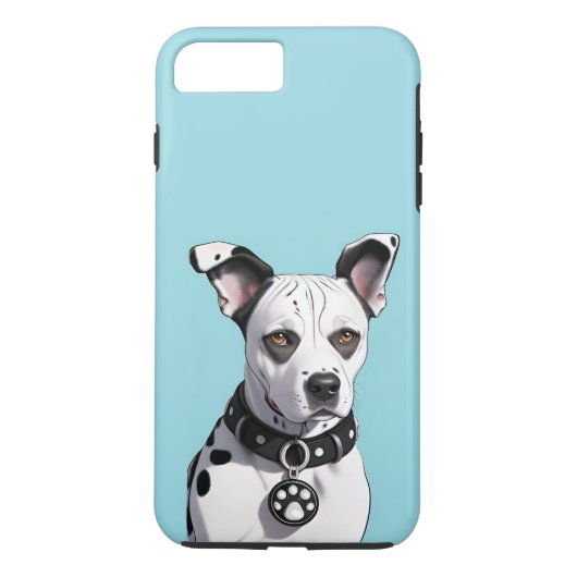 黒斑と襟のあるダルマチアン犬 Case-Mate iPhoneケース (裏面)