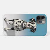 黒斑と襟のあるダルマチアン犬 Case-Mate iPhoneケース (裏面(横))