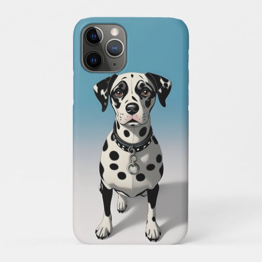 黒斑と襟のあるダルマチアン犬 Case-Mate iPhoneケース (裏)