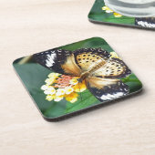 黒斑点のある蝶 コースター (左側)