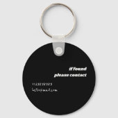 黒旅行おもしろい明細書のWordタイプ引用文 キーホルダー (裏面)