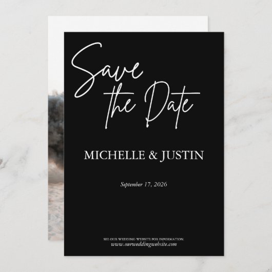 黒日付を保存 セーブザデート (正面/裏面)