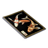 黒日本の地にコイ金魚2 ノートブック (右側)