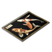 黒日本の地にコイ金魚2 ノートブック (左側)