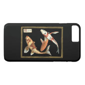黒日本の地にコイ金魚2 Case-Mate iPhoneケース (裏面(横))