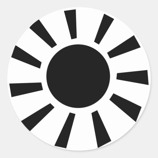 黒日 ラウンドシール (正面)