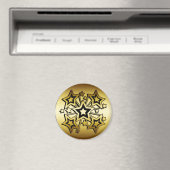 黒星と金ゴールド星 マグネット (インサイチュ (食洗機))