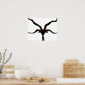 黒星火山ポスター ポスター (キッチン)